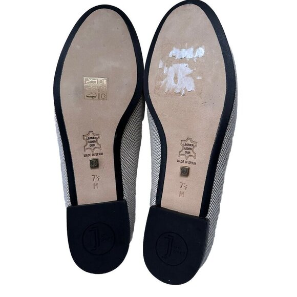 Jon Josef Women’s Palm Tree Embroidery Natural Linen Loafer Flat-New Size 7.5 - Picture 4 of 5